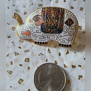 Elephant Bolo Tie N Scarf Clip